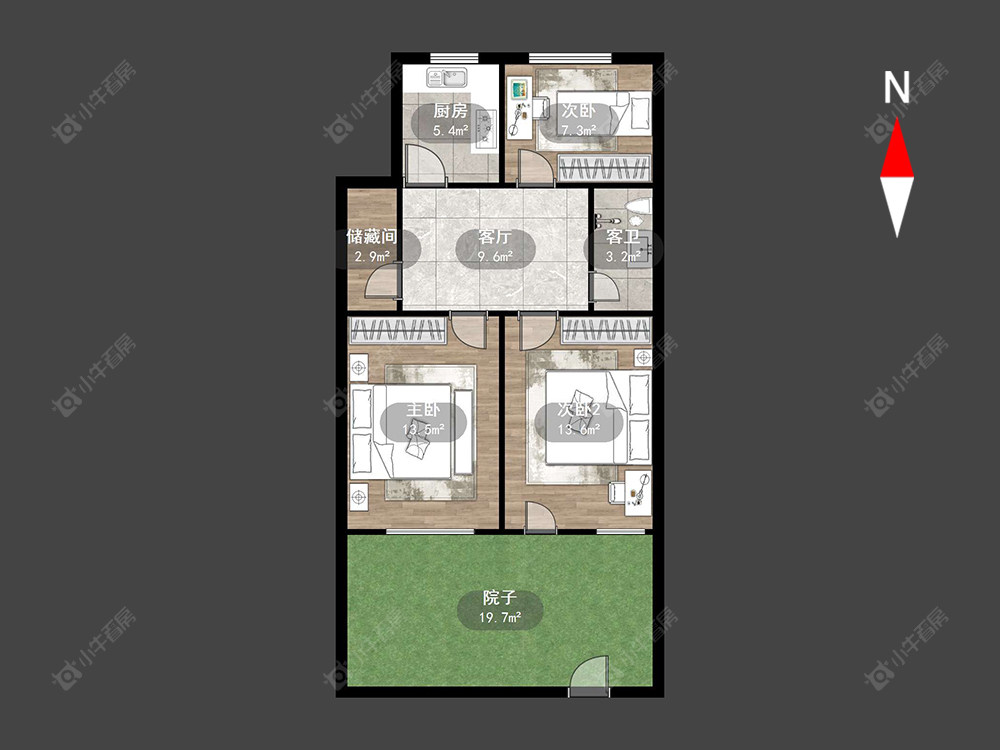 常州北建新村在售二手房房源户型图_小牛看房