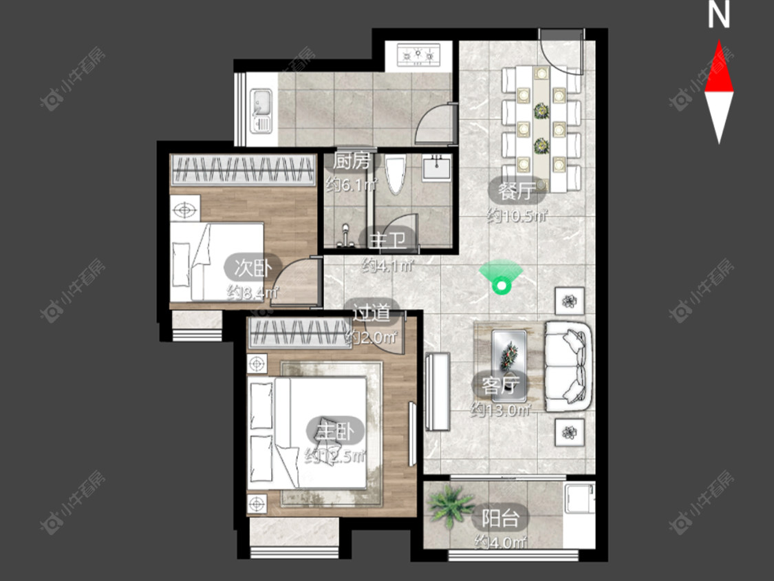 常州蓝山湖在售二手房源户型图_小牛看房
