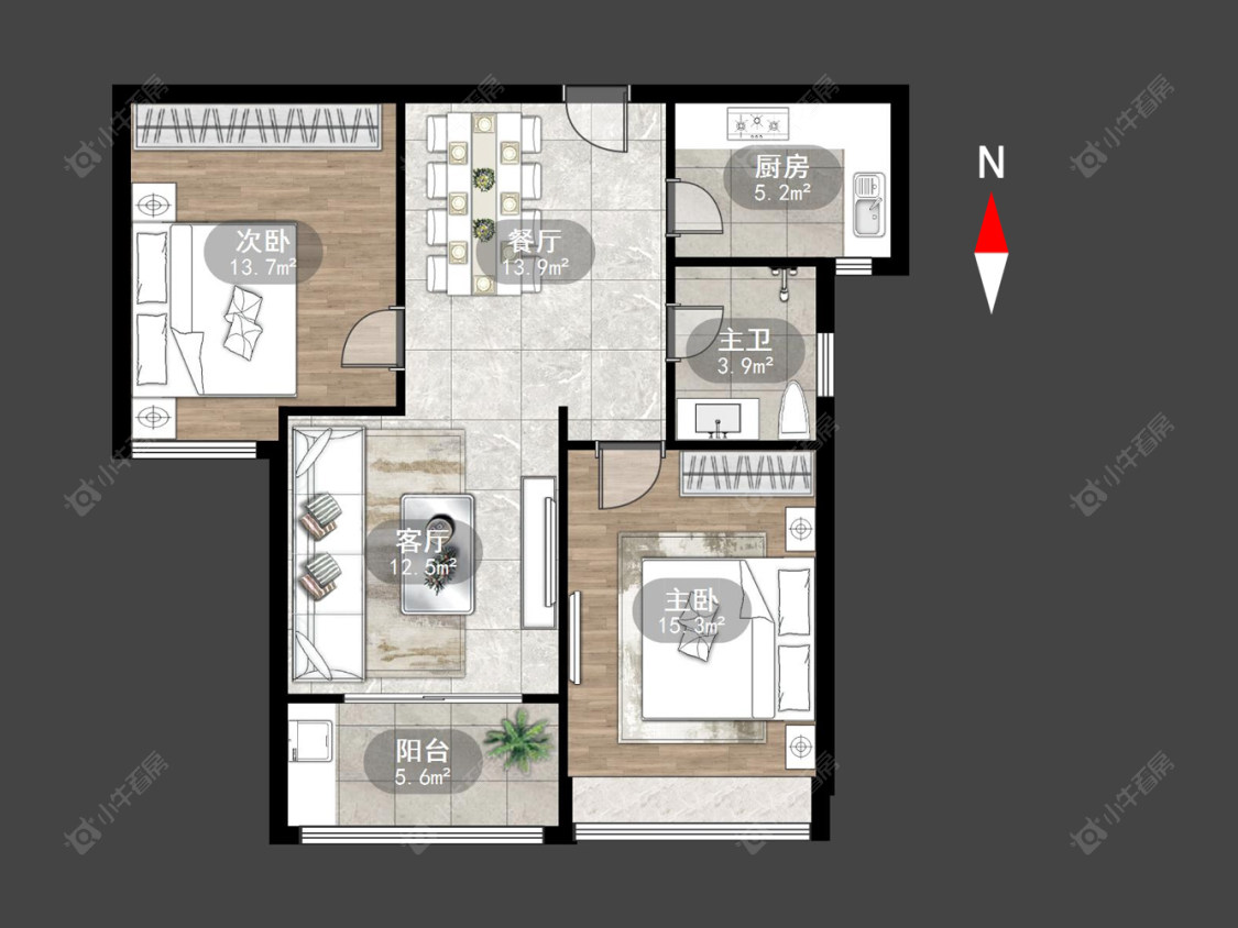常州天禄西阆苑在售二手房源户型图_小牛看房