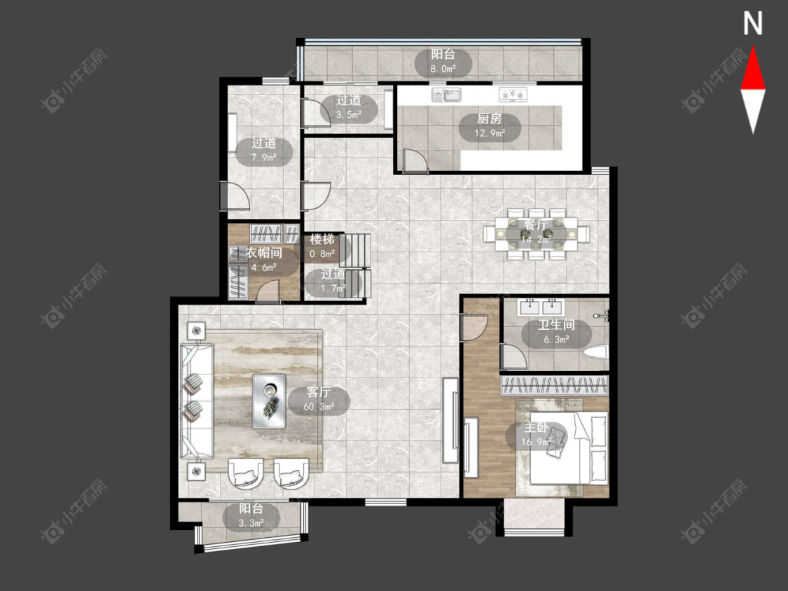 常州世纪明珠园在售二手房源户型图_小牛看房