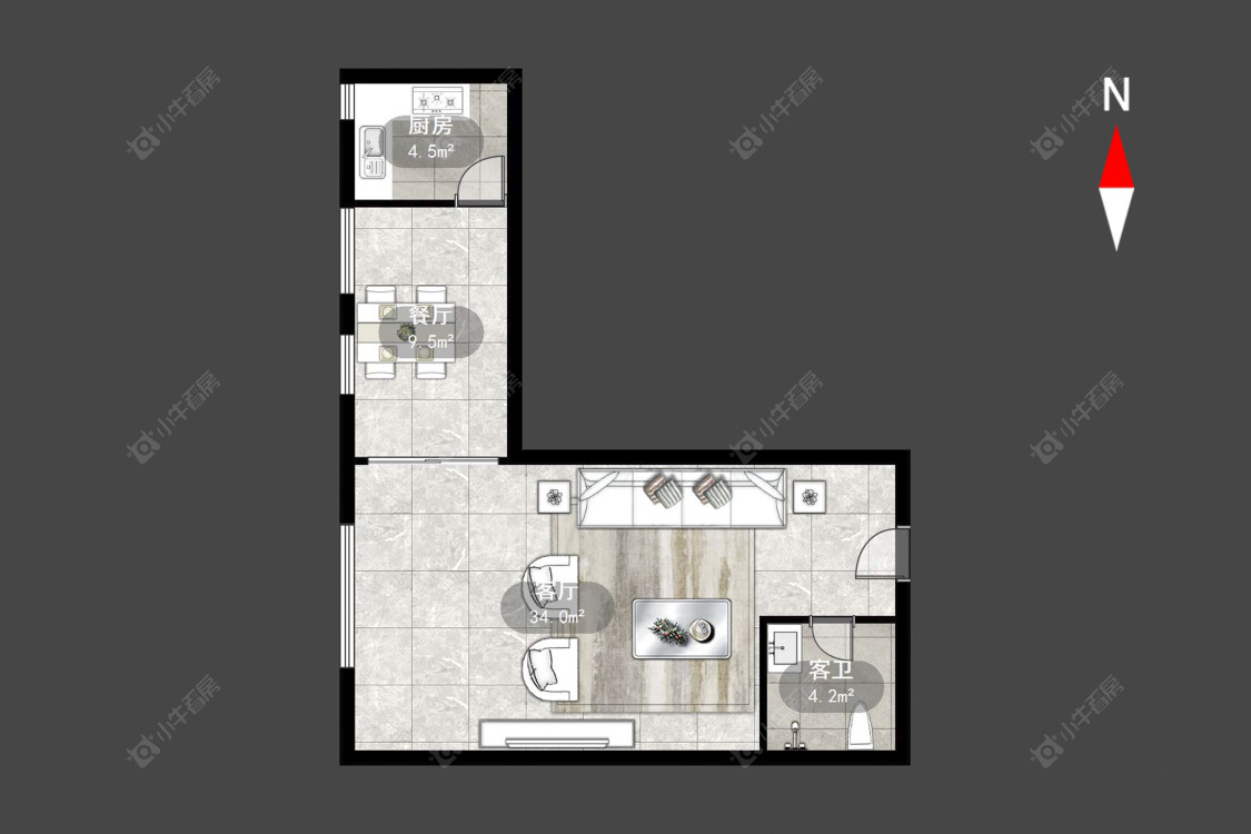 常州吾悦广场悦+公寓在售二手房源户型图_小牛看房