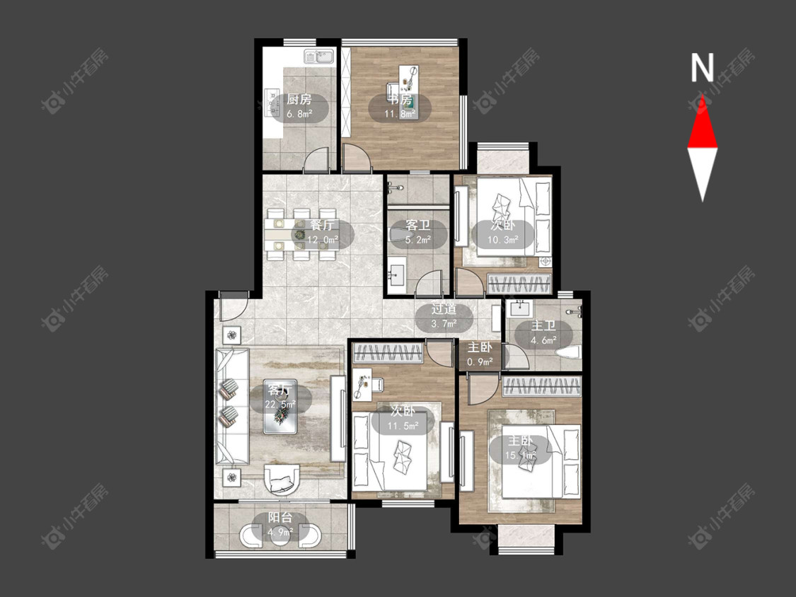 都市桃源二期房源户型图 常州都市桃源二期在售二手房源户型图_小牛看房