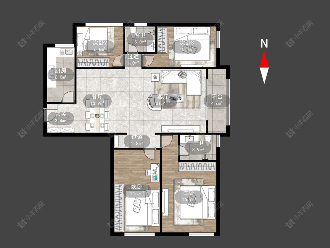 常州绿都万和城三区在售二手房源户型图_小牛看房
