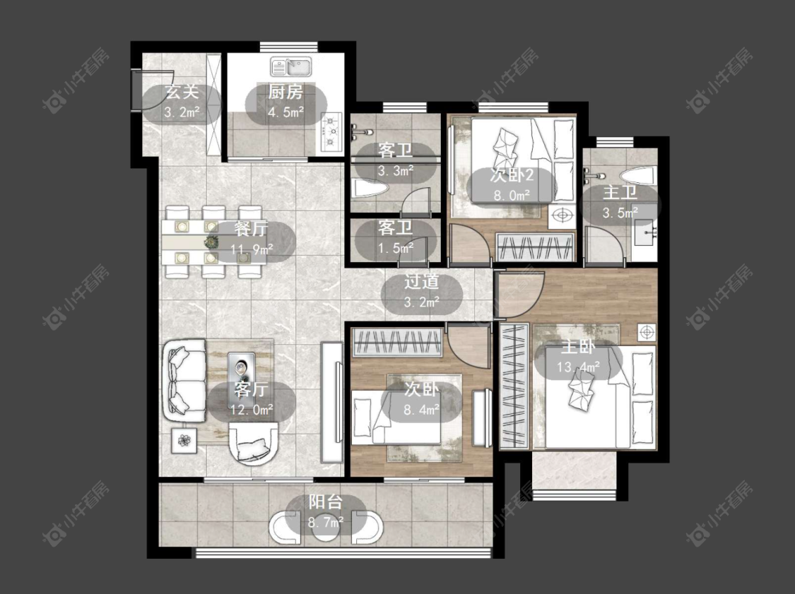 弘阳云峯房源户型图 常州弘阳云峯在售二手房源户型图_小牛看房