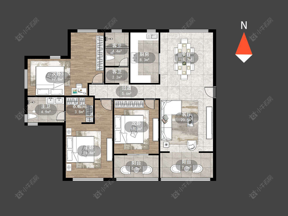 常州星河国际十区在售二手房源户型图_小牛看房
