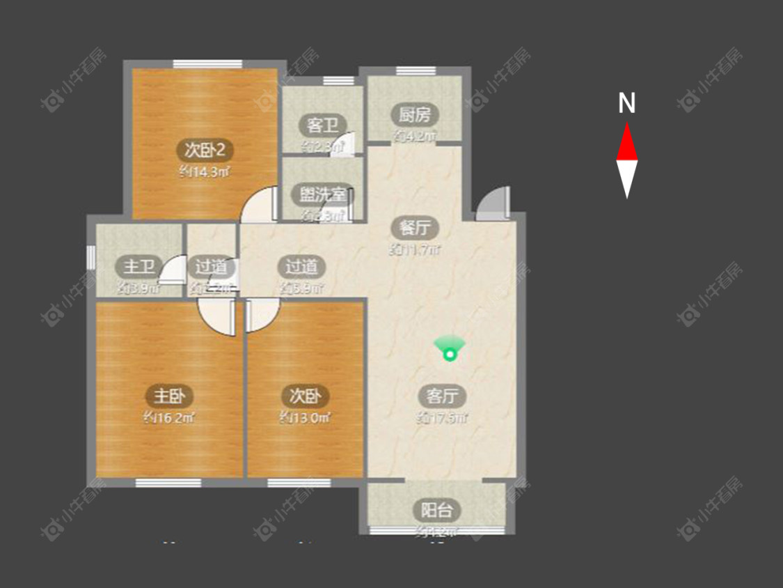 常州百馨苑南苑在售二手房源户型图_小牛看房