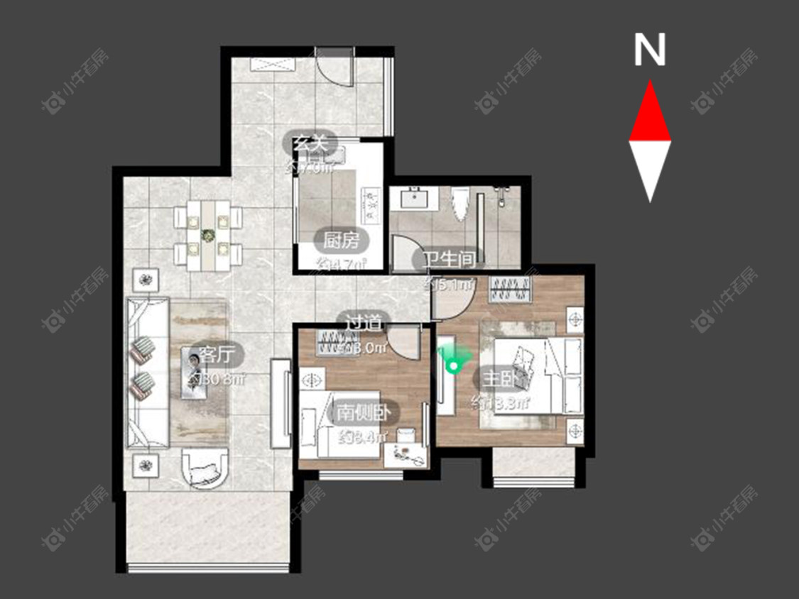 绿都万和城二区房源户型图 常州绿都万和城二区在售二手房源户型图_小牛看房