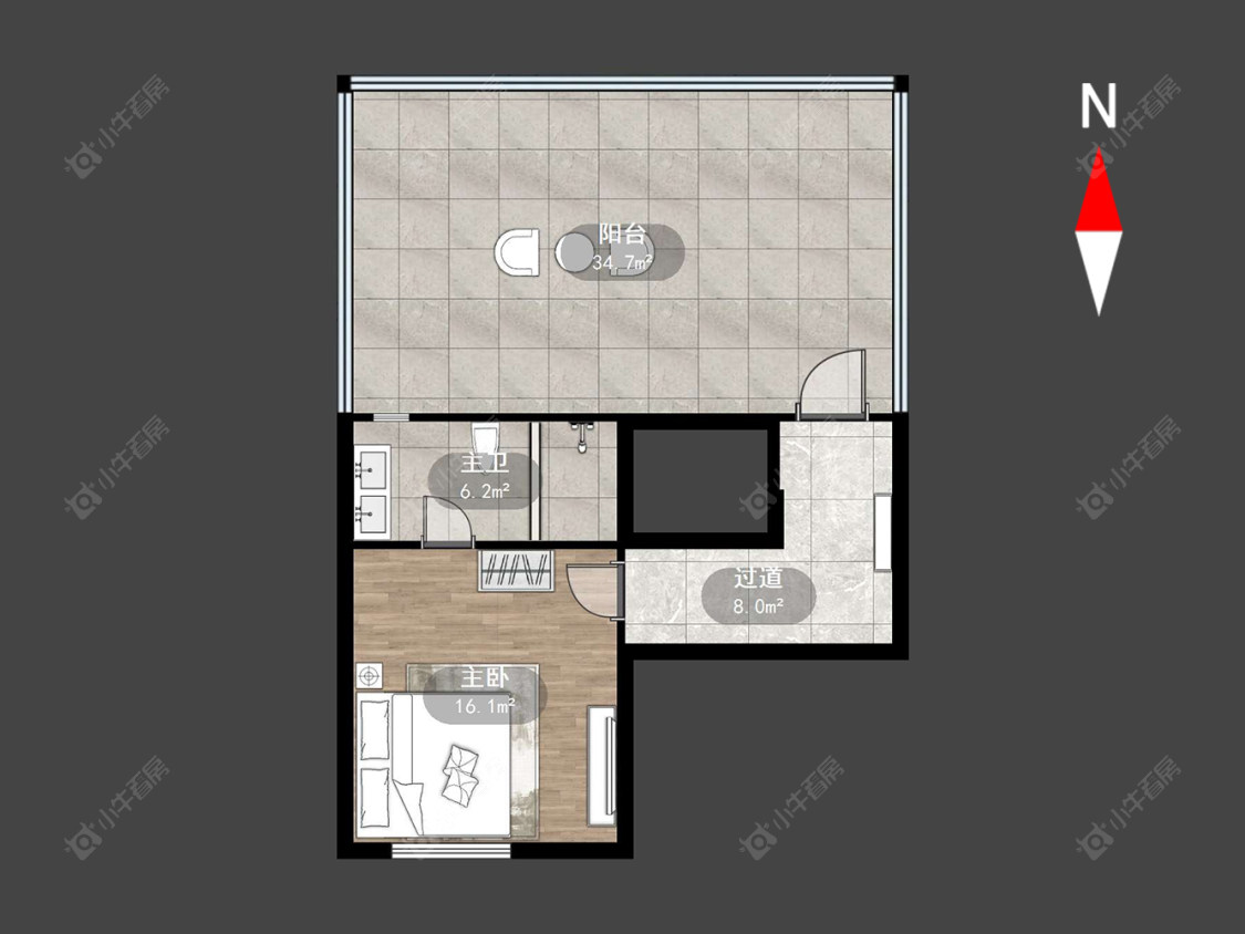 常州美的江山樾在售二手房源户型图_小牛看房