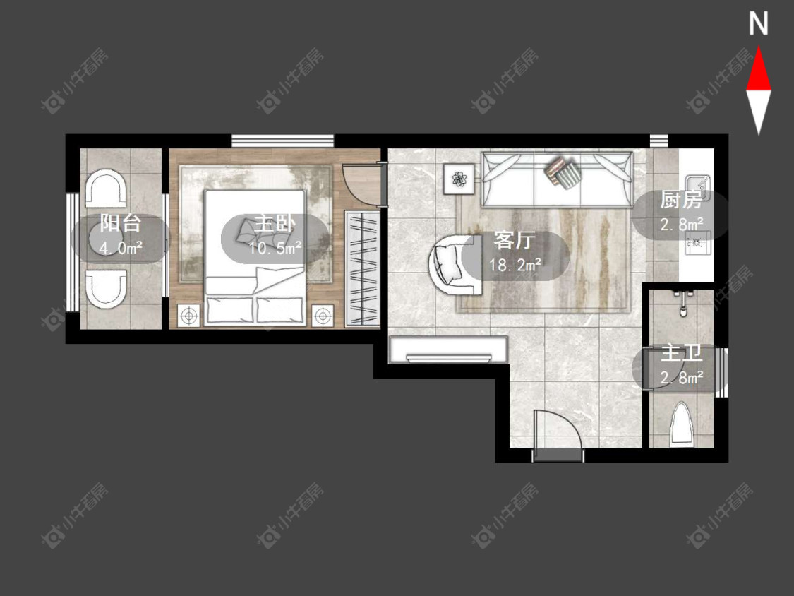 常州置信商务广场在售二手房源户型图_小牛看房