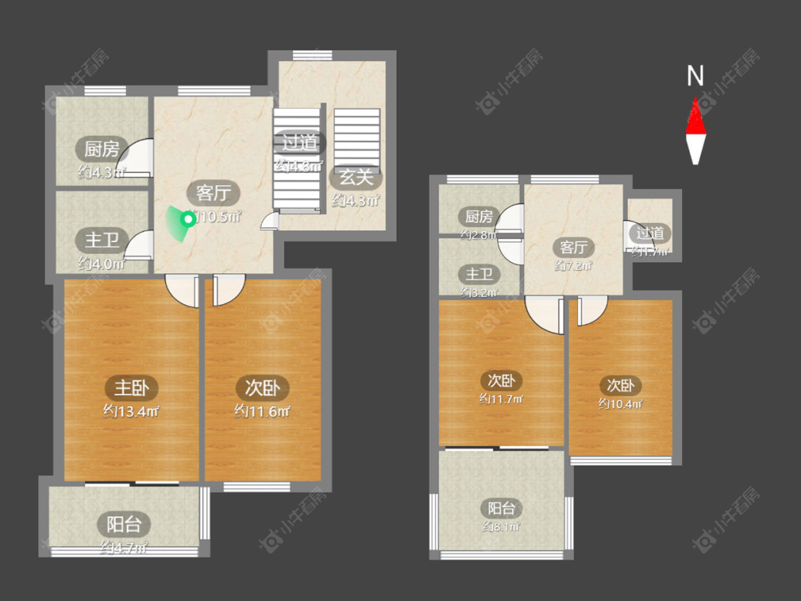 丽华二村房源户型图 常州丽华二村在售二手房源户型图_小牛看房