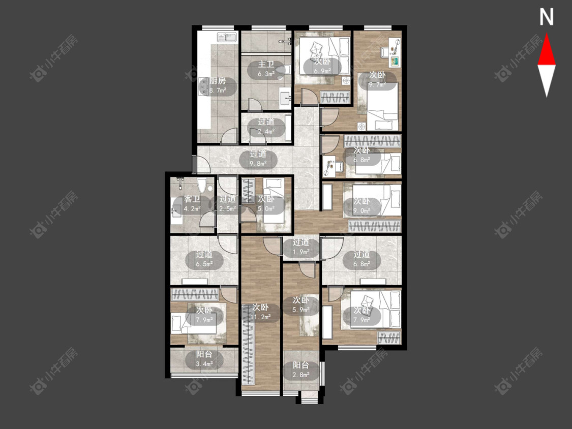 常州杨柳巷小区在售二手房源户型图_小牛看房