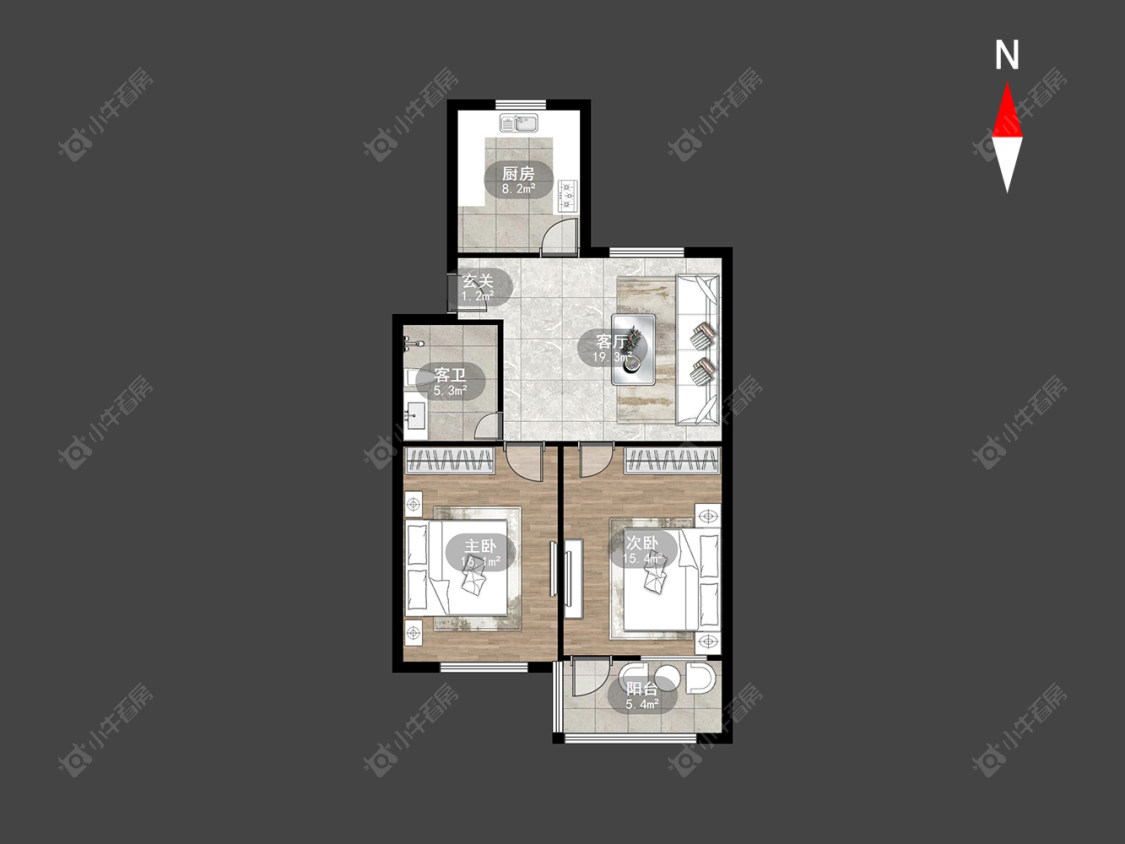 常州翠竹新村北区在售二手房房源户型图_小牛看房