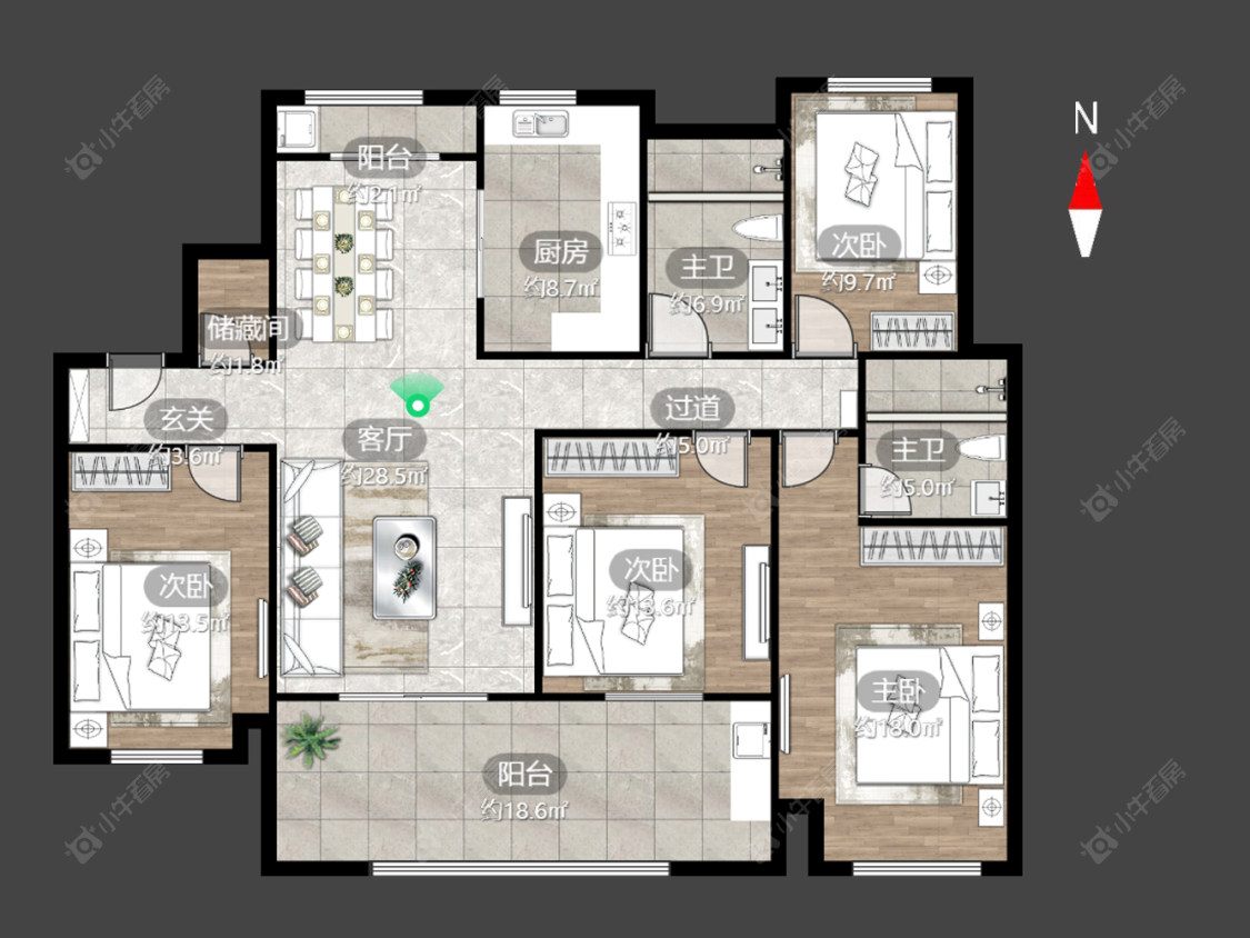 新城金郡(天宁)一期房源户型图 常州新城金郡(天宁)一期在售二手房源户型图_小牛看房