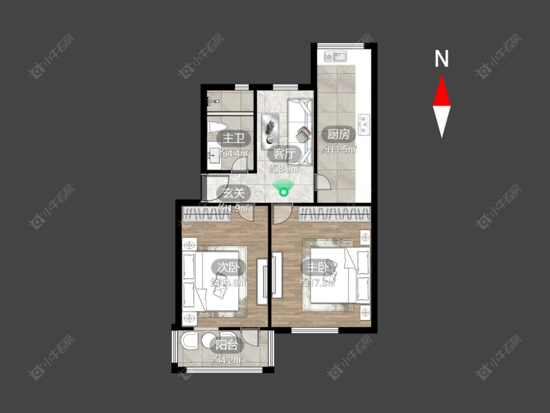 常州麻巷在售二手房源户型图_小牛看房