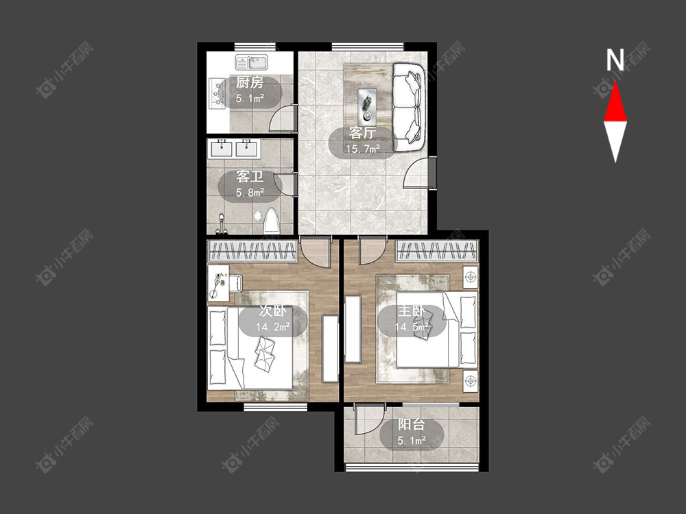 常州花东五村在售二手房源户型图_小牛看房