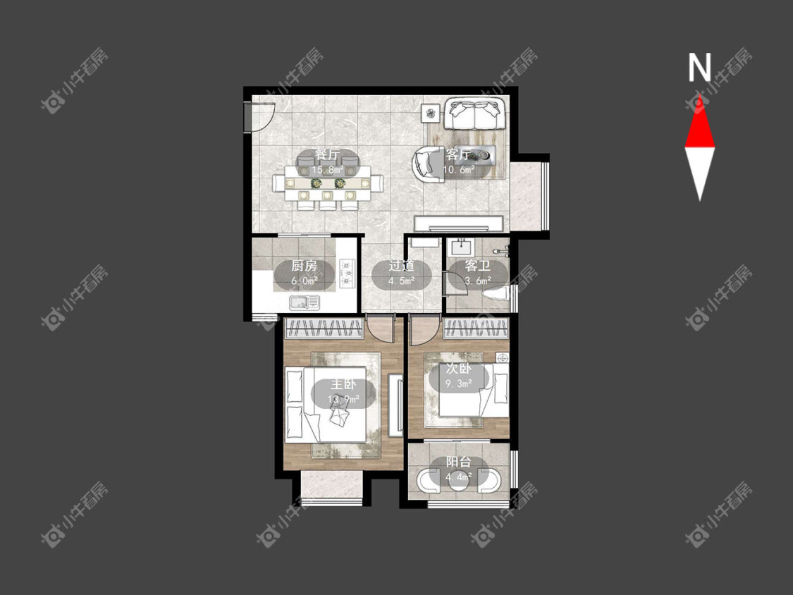 常州景秀世家在租房源户型图_小牛看房