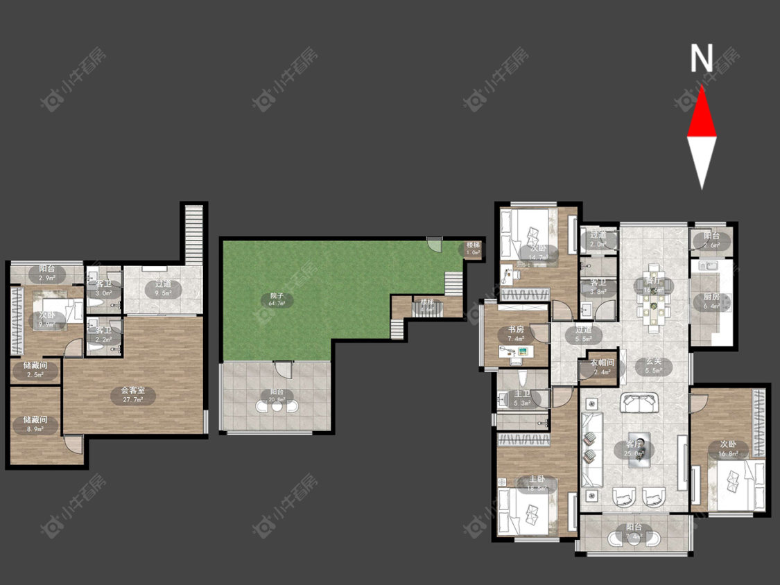 莱蒙城中央府西区房源户型图 常州莱蒙城中央府西区在售二手房源户型图_小牛看房