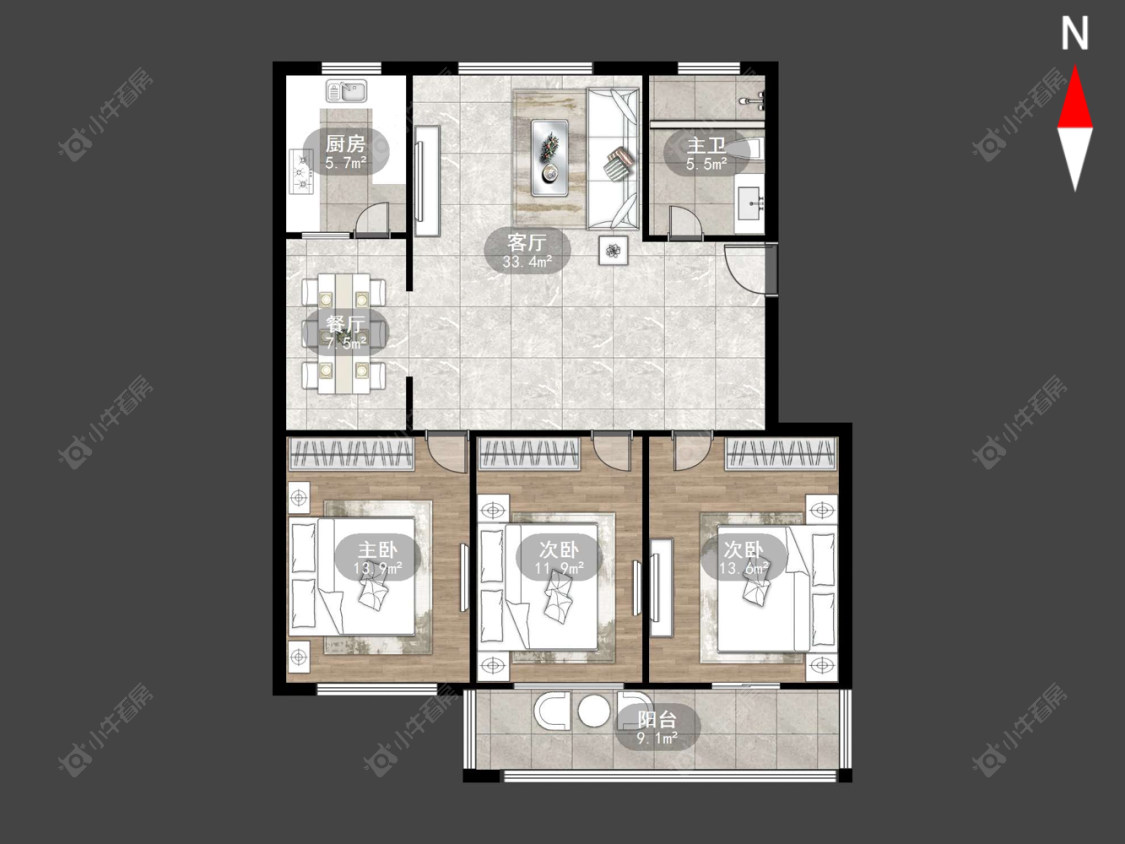 常州邮电公寓在售二手房源户型图_小牛看房