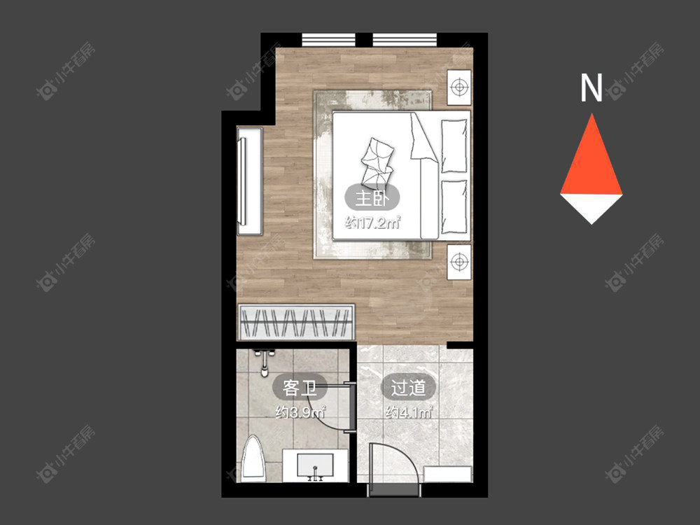 常州景荟凤凰公寓在售二手房源户型图_小牛看房