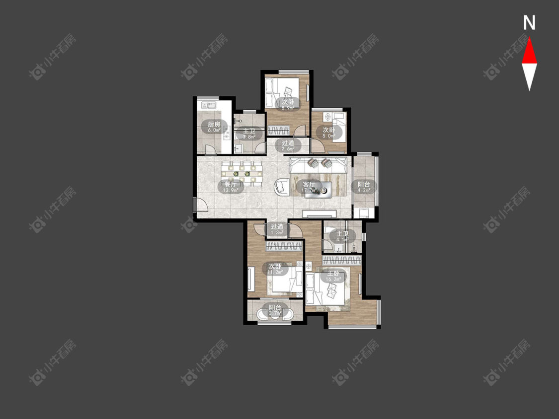 常州保利公园九里在售二手房源户型图_小牛看房