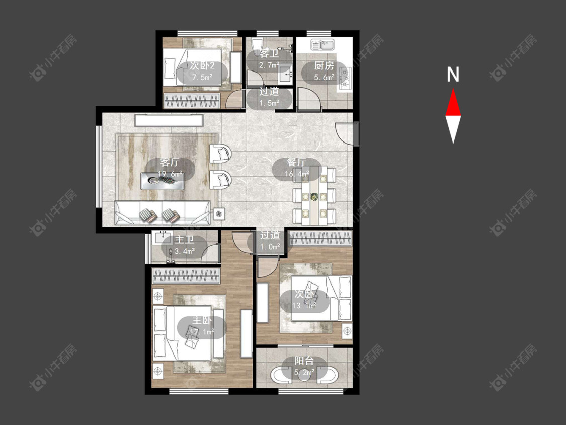 常州嘉禾尚郡在售二手房源户型图_小牛看房