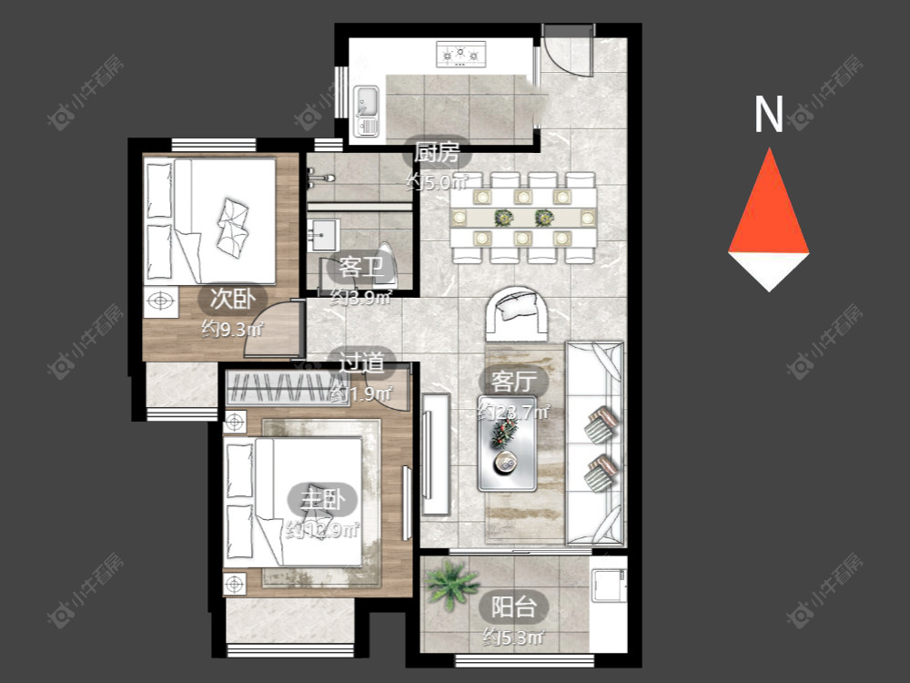 龙涛香榭丽园房源户型图 常州龙涛香榭丽园在售二手房源户型图_小牛看房