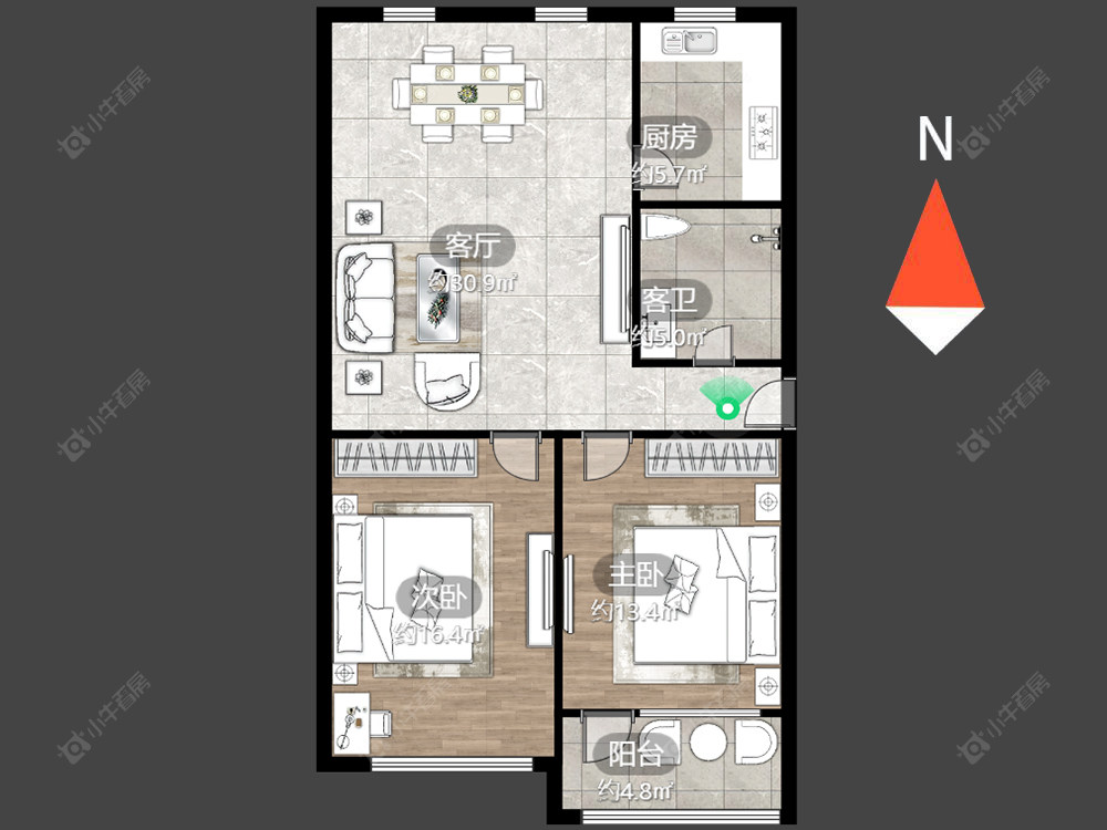 常州东庄新村在售二手房源户型图_小牛看房