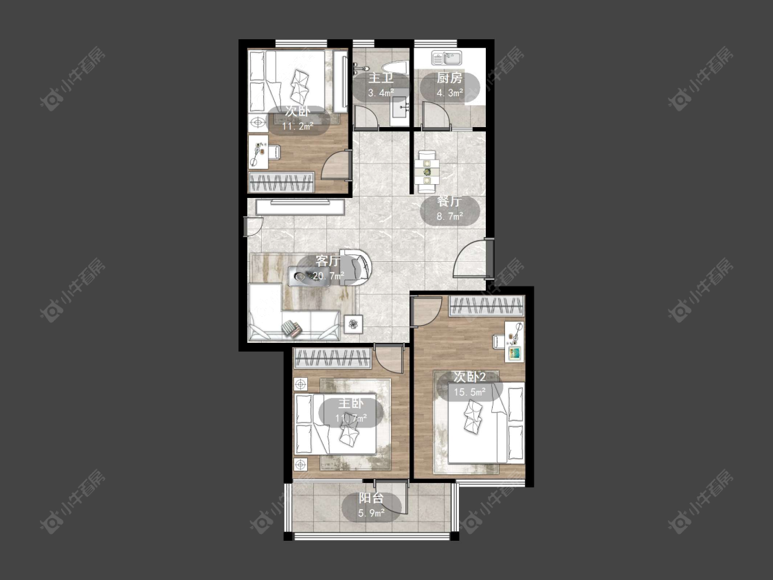 丹阳龙凤新村在售二手房源户型图_小牛看房