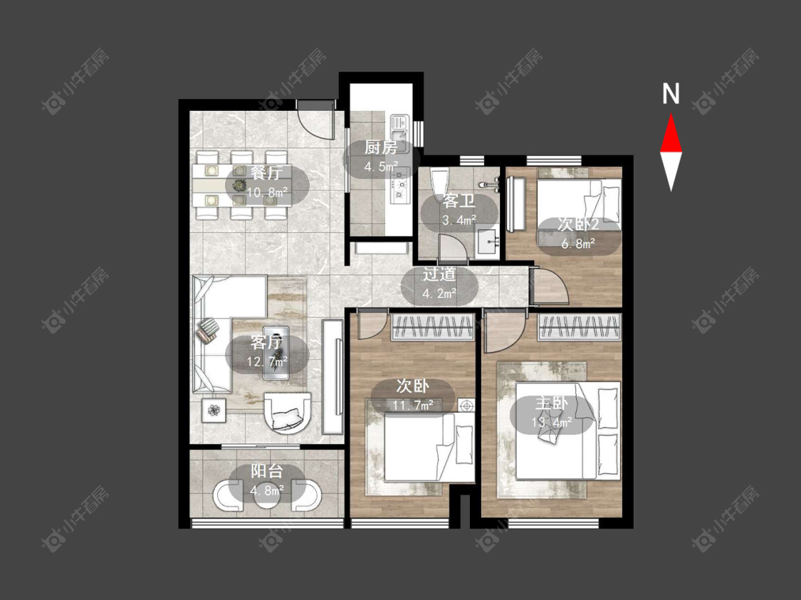 常州金新鼎邦在售二手房源户型图_小牛看房