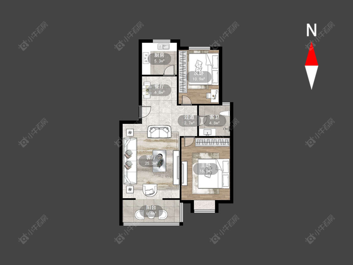 青龙苑南区房源户型图 常州青龙苑南区在售二手房源户型图_小牛看房