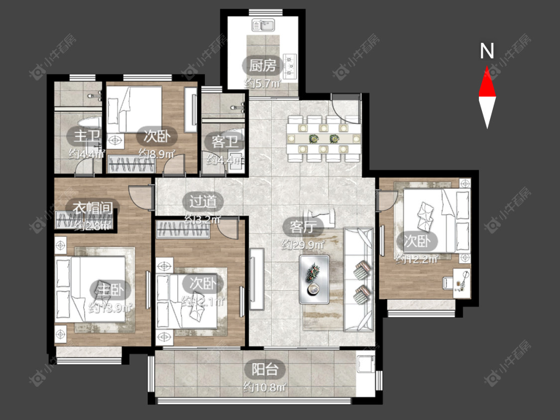 中海铂悦公馆房源户型图 常州中海铂悦公馆在售二手房源户型图_小牛看房