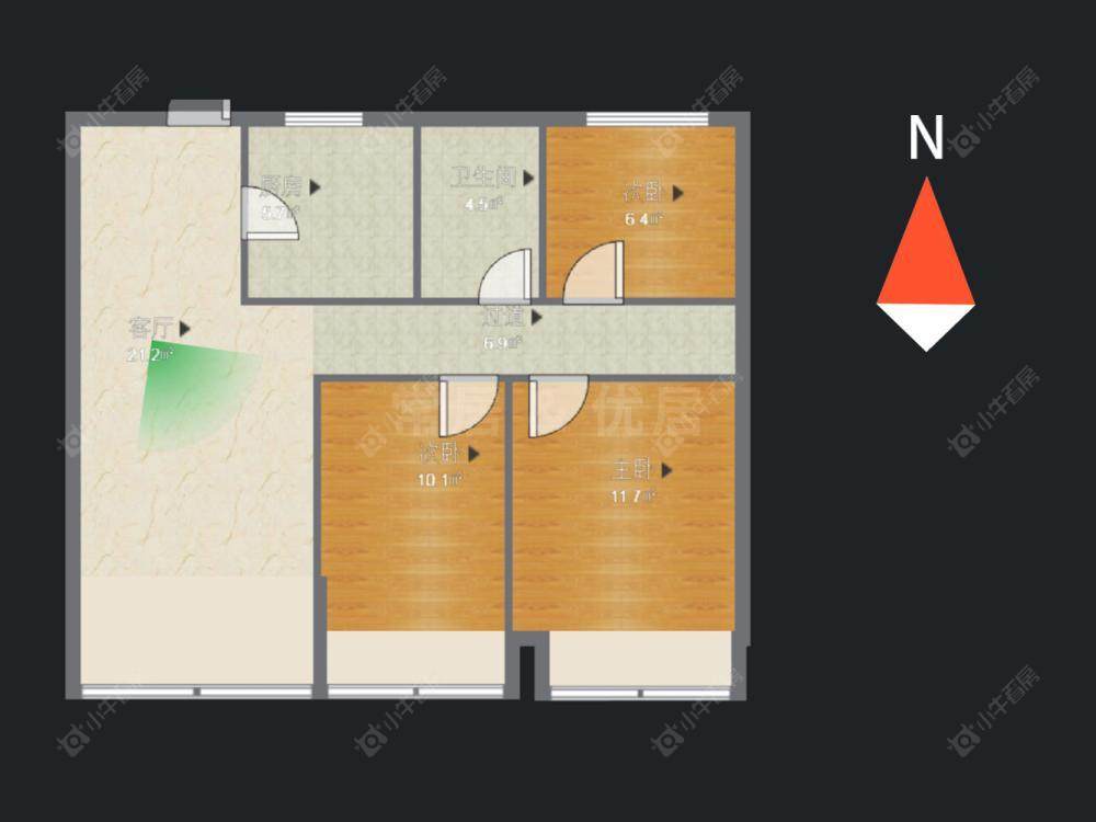常州紫金城北区在售二手房源户型图_小牛看房