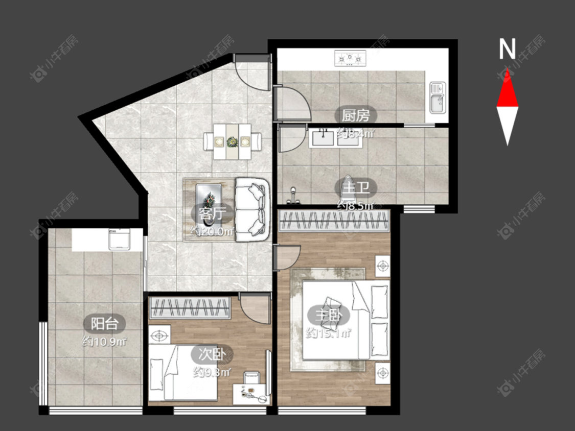 金百国际房源户型图 常州金百国际在售二手房源户型图_小牛看房
