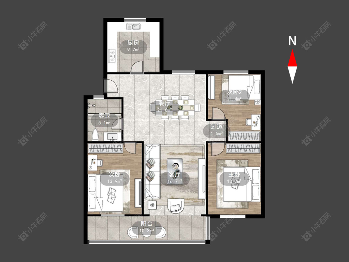 常州翠竹新村北区在售二手房源户型图_小牛看房
