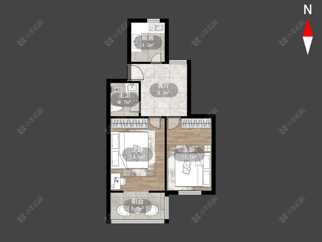 常州西上园在售二手房源户型图_小牛看房