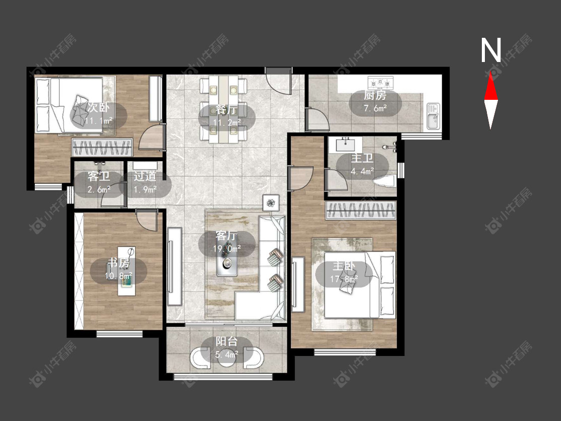 银河湾明苑一期房源户型图 常州银河湾明苑一期在售二手房源户型图_小牛看房