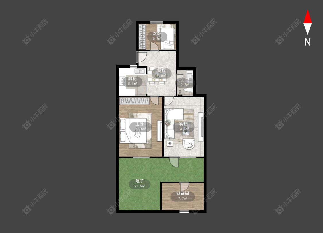 常州博爱路在售二手房源户型图_小牛看房