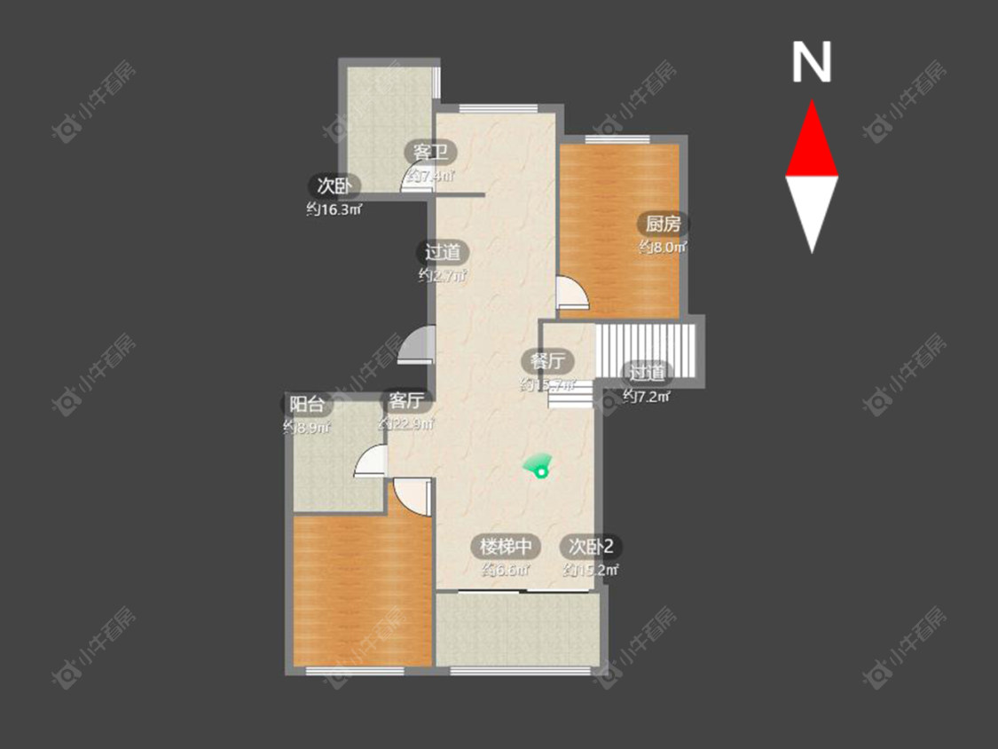 常州金地天际在售二手房源户型图_小牛看房