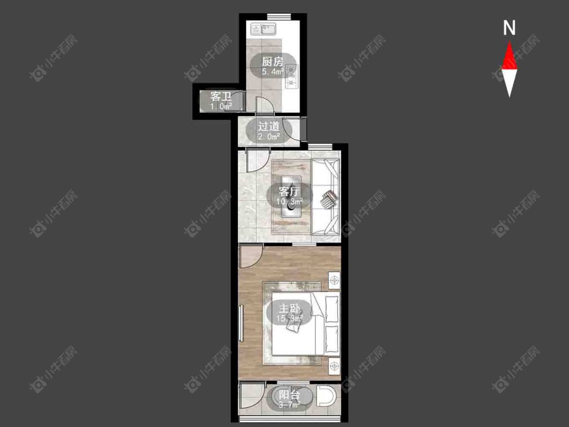 常州梅港新村在售二手房房源户型图_小牛看房