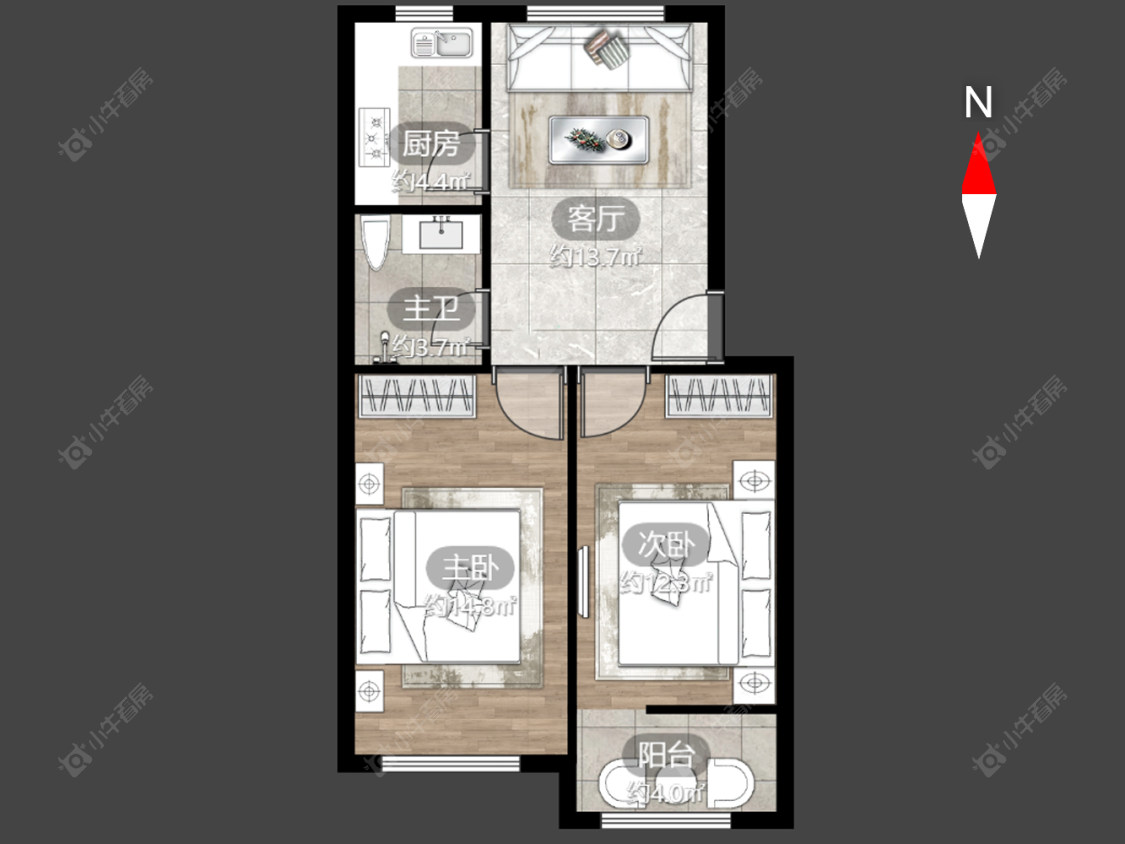 常州富强新村在售二手房源户型图_小牛看房