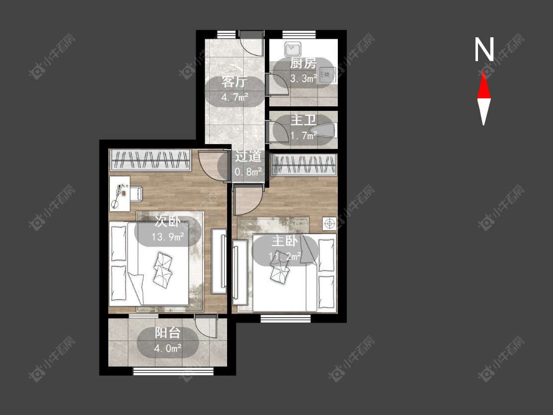 常州朝阳三村在售二手房源户型图_小牛看房