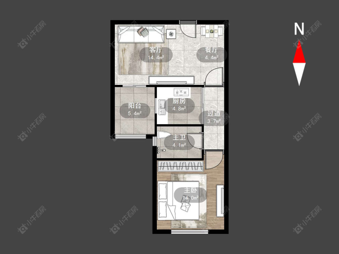 常州新城熙园在售二手房源户型图_小牛看房