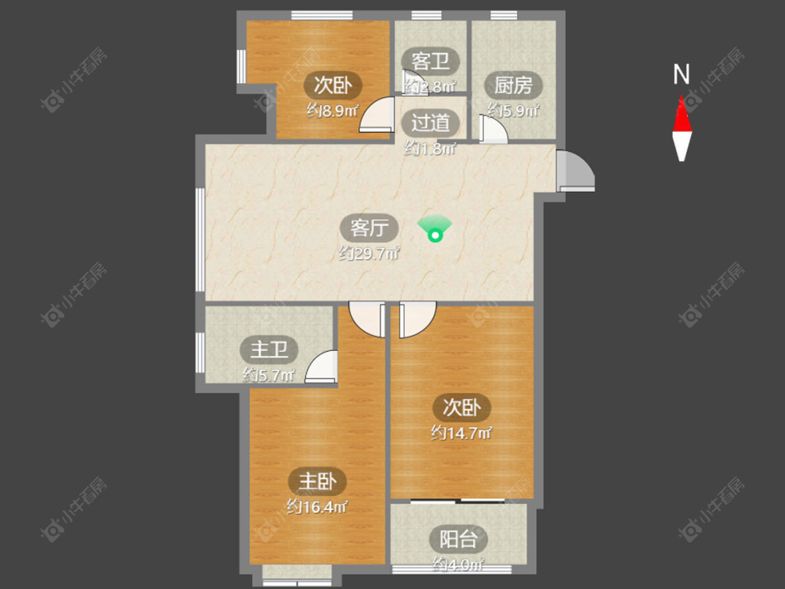 常州东城明居在售二手房源户型图_小牛看房