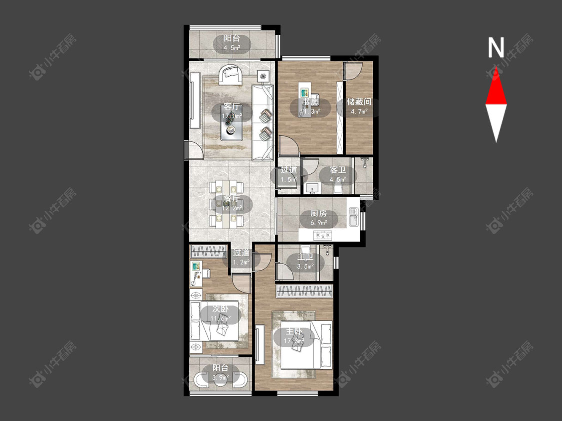 常州泰盈八千里在售二手房源户型图_小牛看房