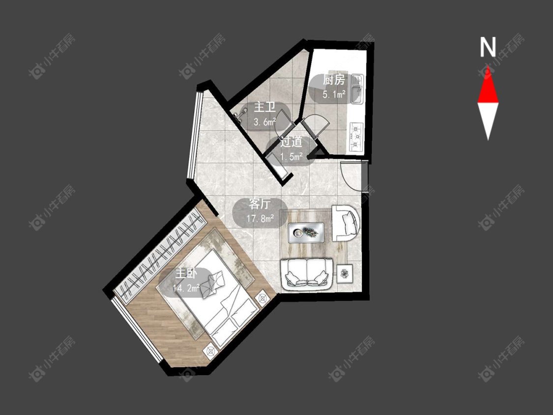 常州侨光苑在售二手房源户型图_小牛看房