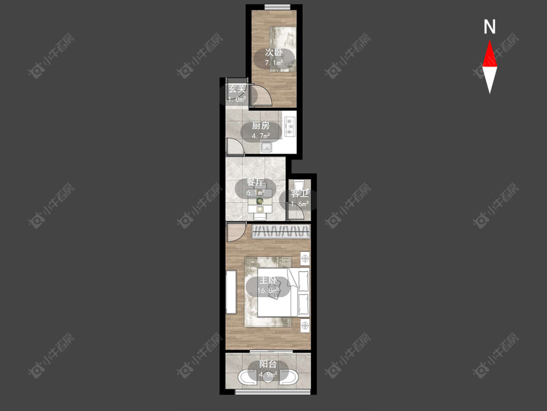 常州铁配新村在售二手房房源户型图_小牛看房