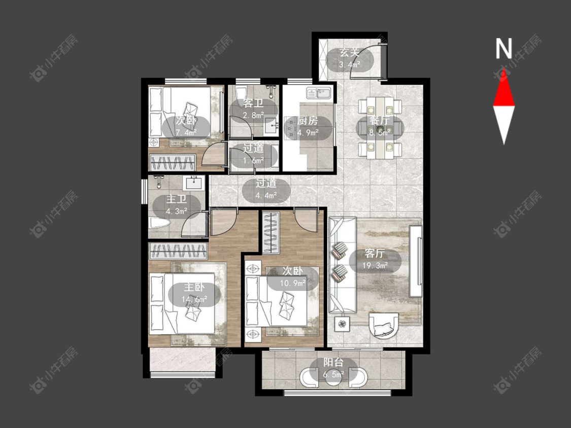 昱湖上观房源户型图 常州昱湖上观在售二手房源户型图_小牛看房