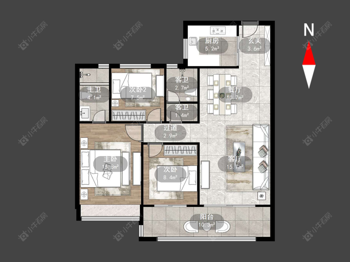 常州碧桂园壹号天禧在售二手房源户型图_小牛看房