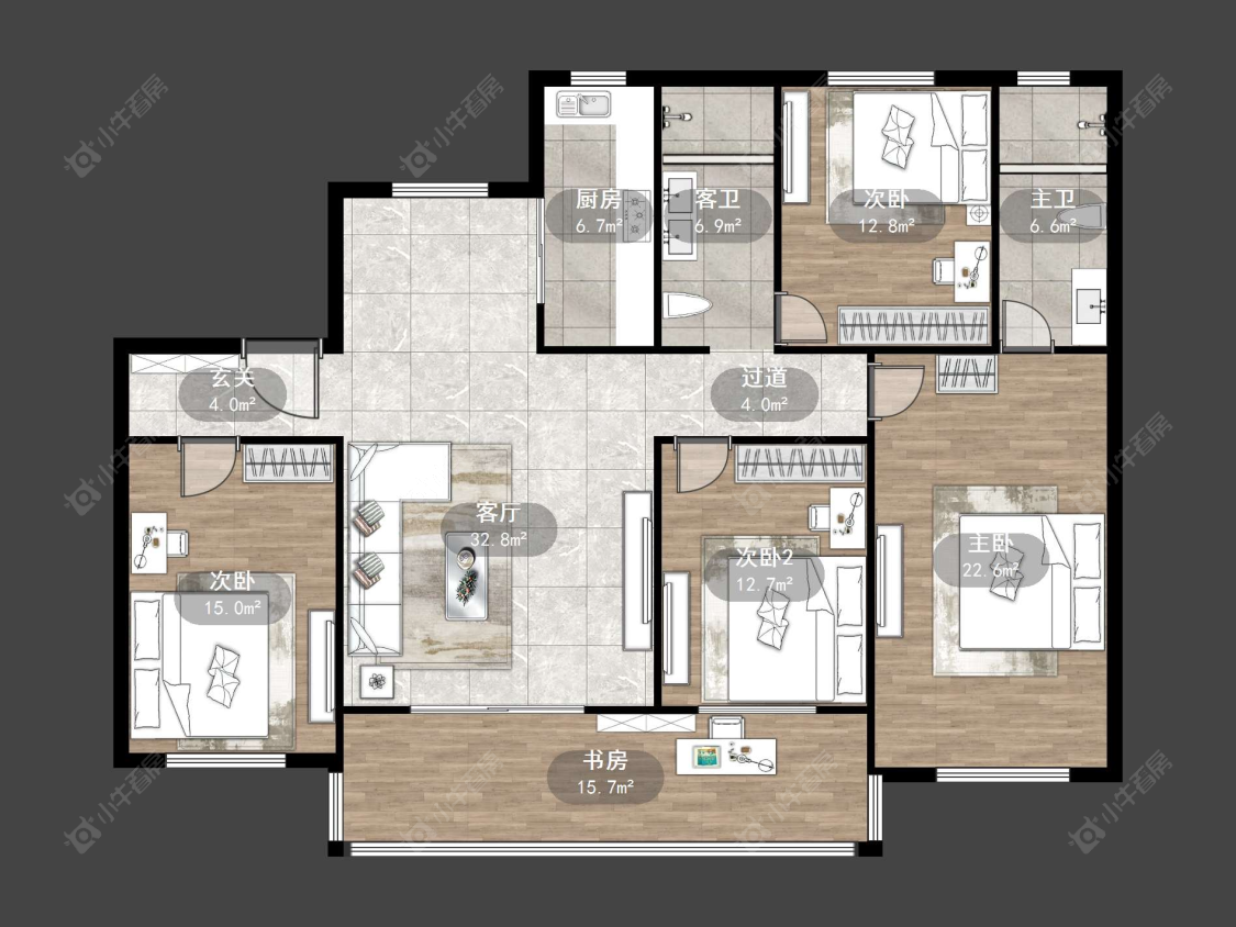 丹阳天怡天瑞宸在售二手房源户型图_小牛看房