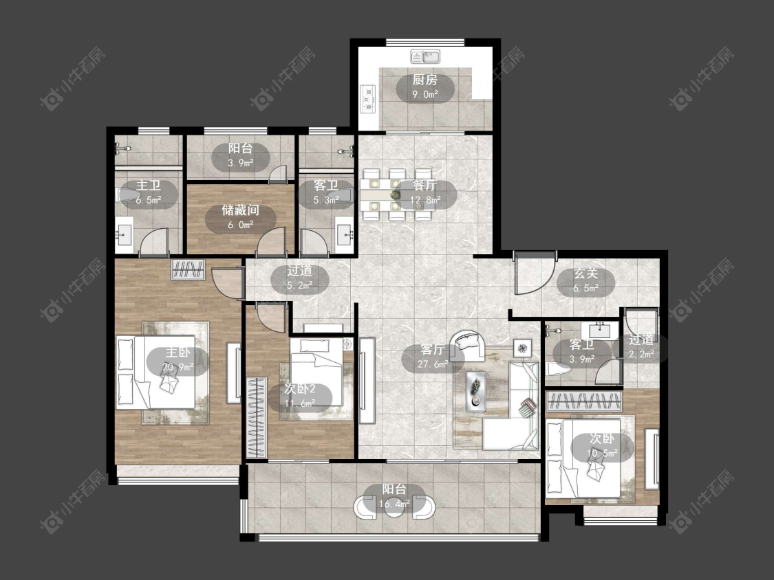 丹阳璞悦观邸在售二手房源户型图_小牛看房